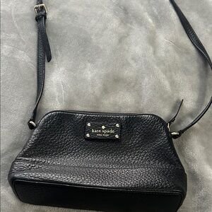 Kate Spade Textured Black Crossbody Bag